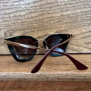 Prada | Accessories | Prada Black And Gold Sunglasses Srp 